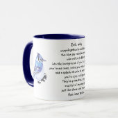 Animal Totem Blue Jay Inspirational Nature Guide マグカップ (正面左)