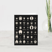 Animal Track S Common Animals And Wildlife Tracks  カード (正面)