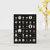 Animal Track S Common Animals And Wildlife Tracks  カード (黄色い花)