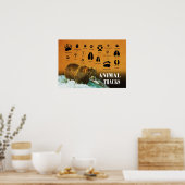 Animal Tracks ポスター (キッチン)