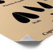 Animal tracks of Florida Poster (Medium) ポスター (角)