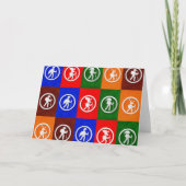 Animal Trail Markers Greeting Card カード (正面)