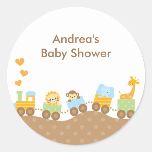 Animal Trainスタンプ ラウンドシール (正面)