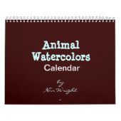 Animal Watercolor Calendar カレンダー (カバー)