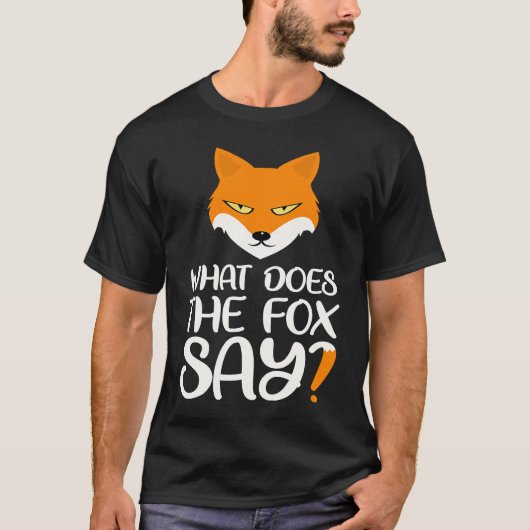 Animal  What does the Fox says Foxes Meme Tシャツ (正面)