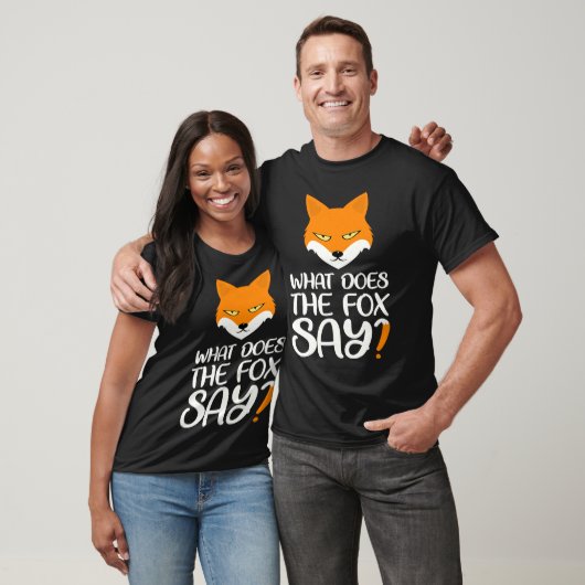 Animal  What does the Fox says Foxes Meme Tシャツ (ユニセックス)