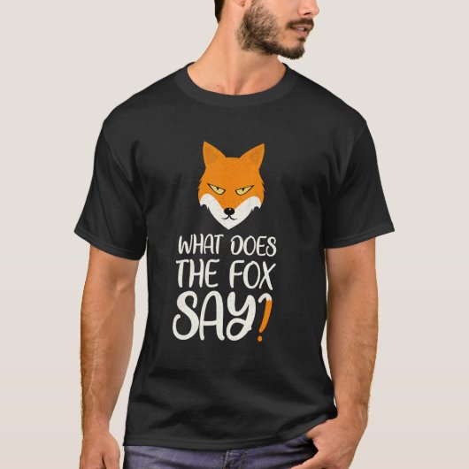 Animal What Does The Fox Says Foxes Meme Tシャツ (正面)