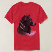 animal wolf face wolves tee howling magical wolves tシャツ (デザイン正面)