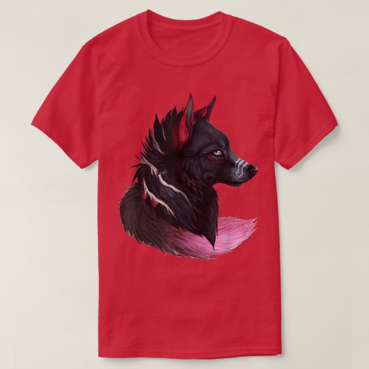 animal wolf face wolves tee howling magical wolves tシャツ (デザイン正面)