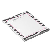 Animal Zebra Print パーソナライズされた Notepad ノートパッド (アングル)