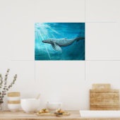 AnimalABC "Blauwal" ポスター (キッチン)