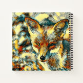 AnimalArt_キツネ_001 ノートブック (裏面)