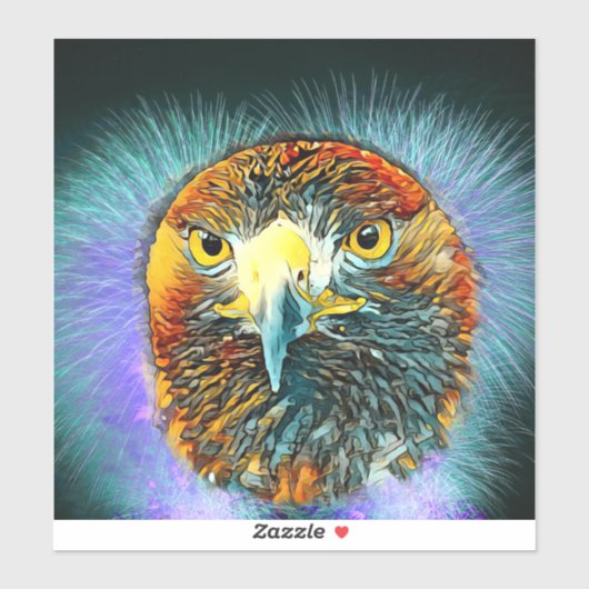 AnimalArt_鳥_005 シール (シート)