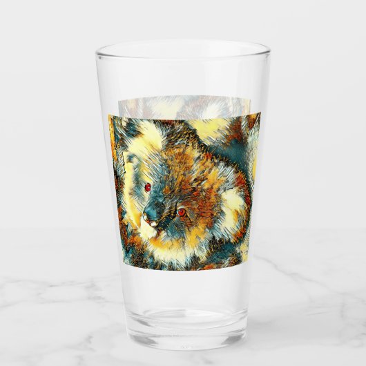 AnimalArt_Bear_005 タンブラーグラス (正面)