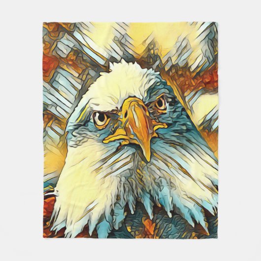 AnimalArt_Bird_004 フリースブランケット (正面)