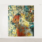 AnimalArt_Capybara_003 タペストリー (正面)