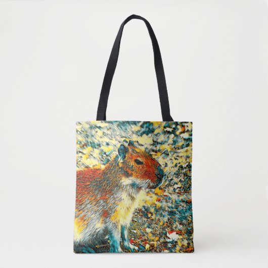 AnimalArt_Capybara_003 トートバッグ (正面)