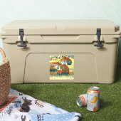 AnimalArt_Capybara_004 シール (クーラー)