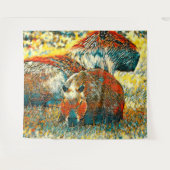 AnimalArt_Capybara_004 タペストリー (正面(横))