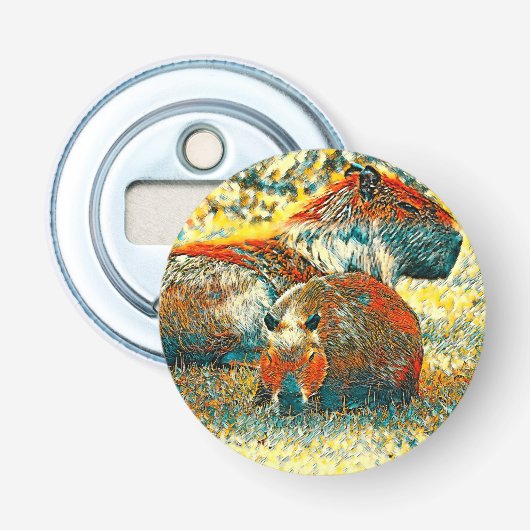 AnimalArt_Capybara_004 栓抜き (正面)
