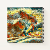AnimalArt_Capybara_005 ノートブック (裏面)