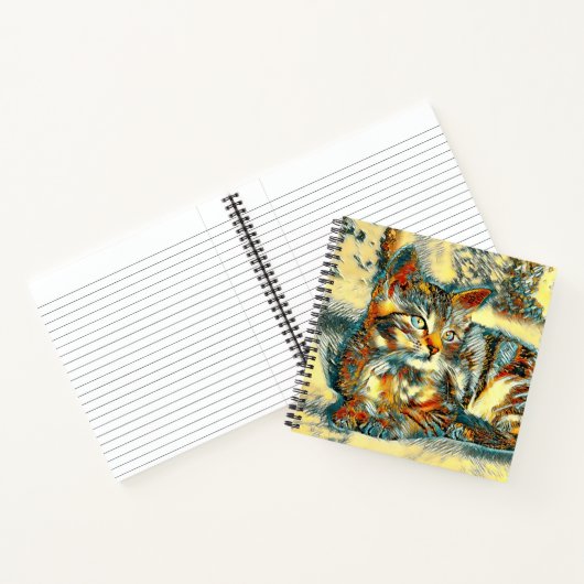 AnimalArt_Cat_015 ノートブック (内部)