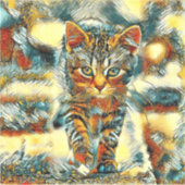 AnimalArt_Cat_031 シール (正面)
