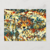 AnimalArt_Cheetah_005 ポストカード (正面)