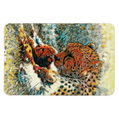 AnimalArt_Cheetah_015 マグネット (横)