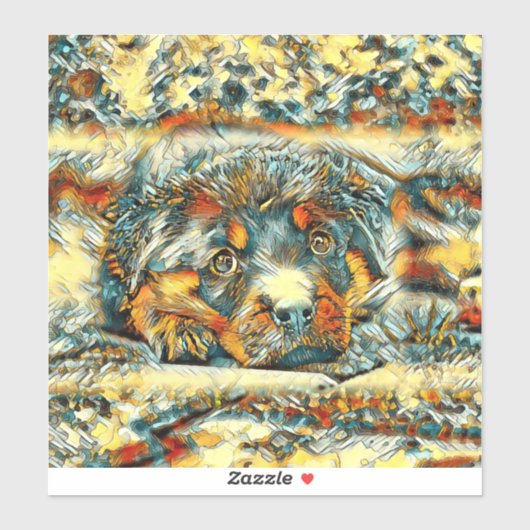 AnimalArt_Dog_001 シール (シート)