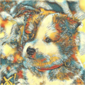 AnimalArt_Dog_002 シール (正面)