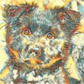 AnimalArt_Dog_005 シール (正面)
