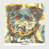 AnimalArt_Dog_005 シール (シート)