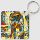 AnimalArt_Elephant_012 キーホルダー (裏面)