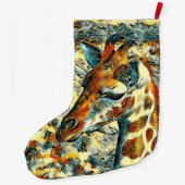 AnimalArt_Giraffe_002 ラージクリスマスストッキング (裏面)
