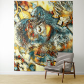 AnimalArt_Gorilla_005 タペストリー (インサイチュ)
