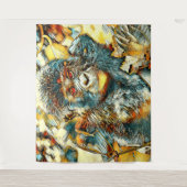 AnimalArt_Gorilla_005 タペストリー (正面)