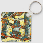 AnimalArt_Gorilla_006 キーホルダー (裏面)