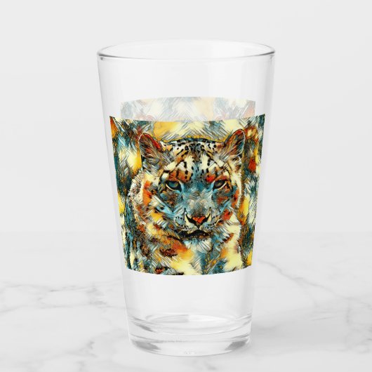 AnimalArt_Leopard_001 タンブラーグラス (正面)
