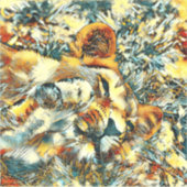 AnimalArt_Lion_008 シール (正面)