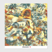 AnimalArt_Lion_008 シール (シート)