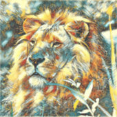 AnimalArt_Lion_009 シール (正面)
