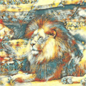 AnimalArt_Lion_033 シール (正面)