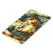 AnimalArt_Lion_033 マグネット (左側)