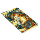 AnimalArt_Lion_033 マグネット (右側)