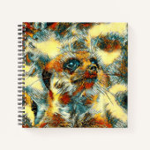 AnimalArt_Meerkat_002 ノートブック (正面)