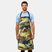 AnimalArt_Meerkat_003 エプロン (着用した状態)