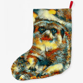 AnimalArt_Meerkat_003 ラージクリスマスストッキング (裏面)