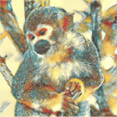 AnimalArt_Monkey_003 シール (正面)
