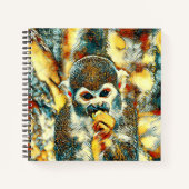 AnimalArt_Monkey_07 ノートブック (正面)